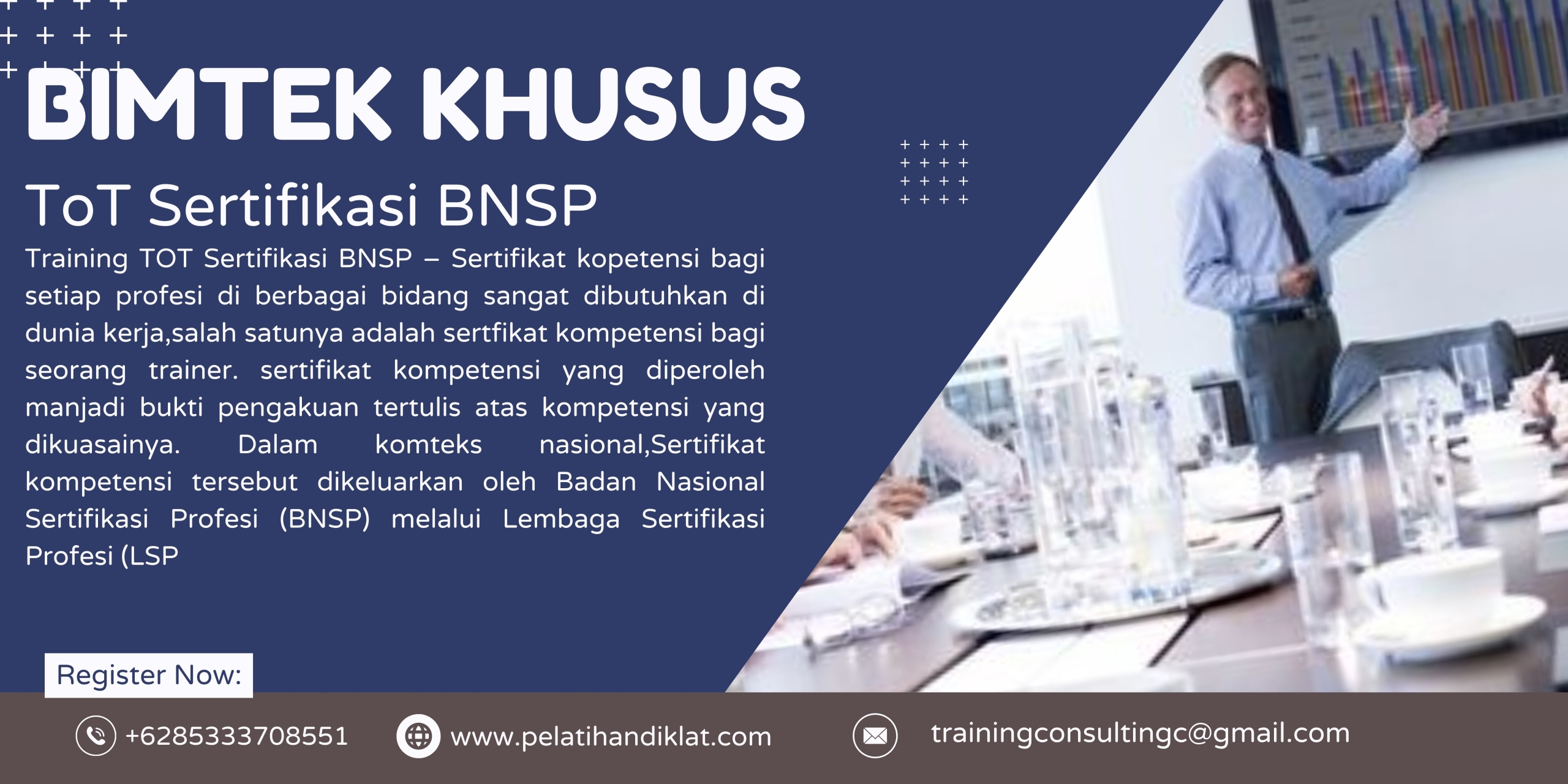 Pelatihan TOT Sertifikat BNSP 2024